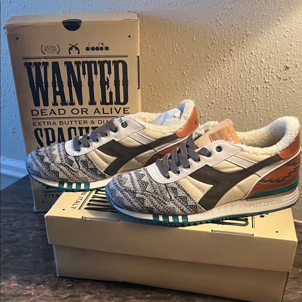 Extra Butter X Diadora Spagetti Western Titan II Sneakers